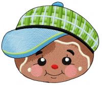 Gingerbread boy 3 embroidery design