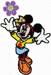 Minnie Mouse 4 machine embroidery design