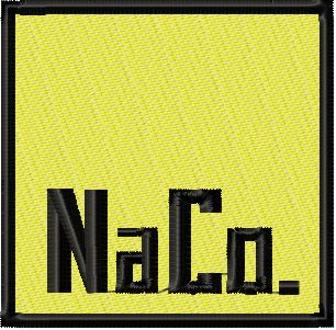 NaCo. Logo machine embroidery design