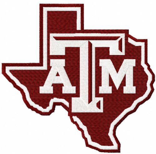 Texas AM Aggies Sign embroidery design