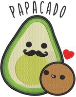 Papacado embroidery design