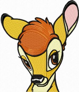 Bambi embroidery design