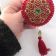 Needlework with Сhristmas snowflake free embroidery design