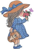 My happy childhood embroidery design