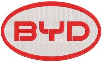 BYD oval logo embroidery design
