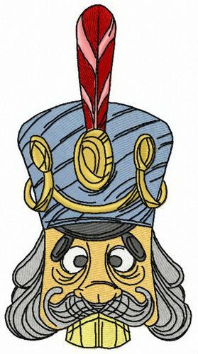 French soldier toy machine embroidery design
