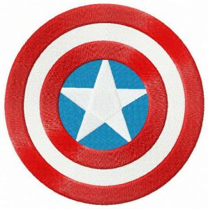 Captain America's round shield 