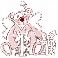 Teddy bear fairy 9 embroidery design