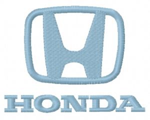 Honda logo 2 embroidery design