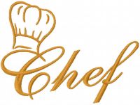 Chef hat free embroidery design