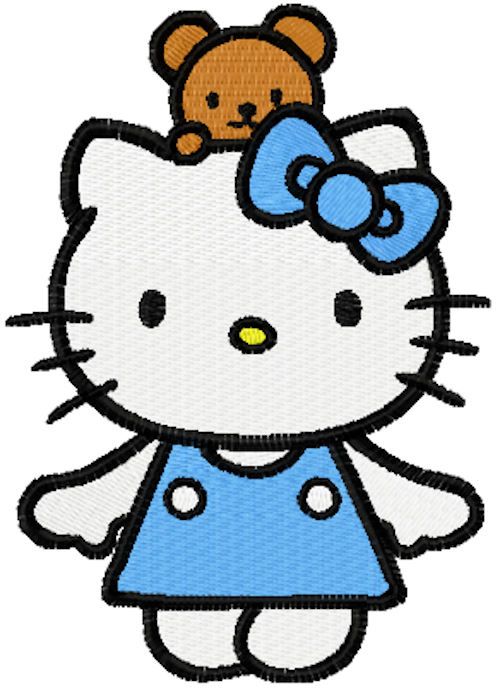 Hello Kitty Fun Game machine embroidery design