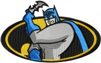 Batman always on guard embroidery design