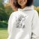 pullover hoodie woman tinker bell embroidery design