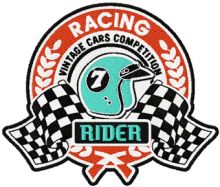 Retro Vintage Racing label