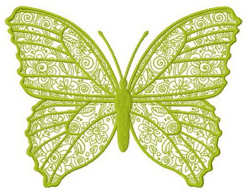Blooming butterfly 2 machine embroidery design