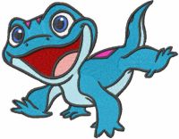 Playing bruni embroidery design