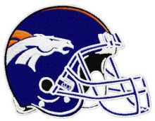 Denver Broncos helmet embroidery design