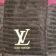 Embroidered bath towel with Louis Vuitton logo on it
