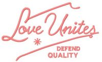 Love unites embroidery design