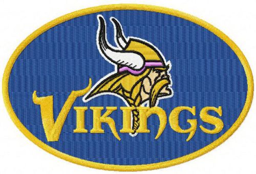 Minnesota Vikings logo 2 machine embroidery design