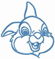 Kind bunny Thumper embroidery design
