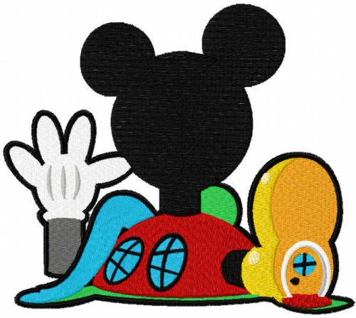 Mickey Mouse Clubhouse modern embroidery design