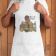 Embroidered kitchen apron for men