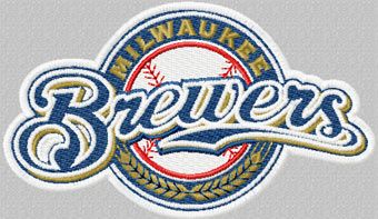 Brewers logo machine embroidery design