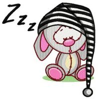 Mouse in striped hat embroidery design