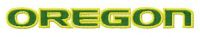 Oregon Ducks wordmark embroidery design