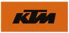 KTM logo embroidery design