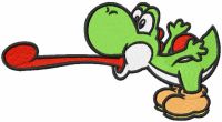 Playing Yoshi embroidery design