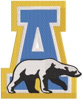 Alaska Nanooks logo embroidery design