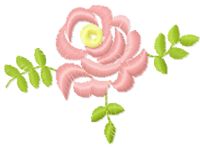 Loving rose free machine embroidery design