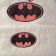 Embroidered Batman design on bath towel