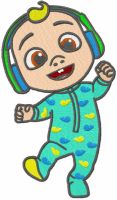 Baby Johny Cocomelon embroidery design