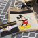 Beach bag with mickey mouse embroidery design