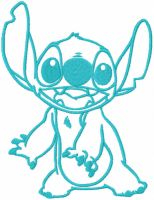 Amused Stitch embroidery design