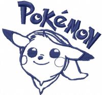 Pokemon Pikachu 2 embroidery design