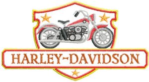 Harley Davidson Logo embroidery design