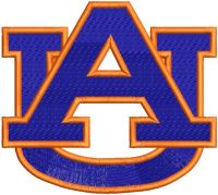 Auburn University Athletic Logo embroidery design