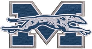 Moravian college logo embroidery design