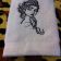 Embroidered Anna  design on towel