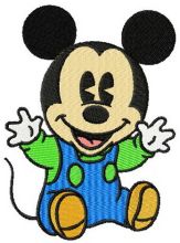 Baby Mickey Mouse embroidery design