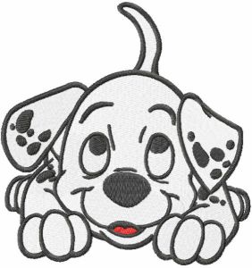 Dalmatian puppy embroidery design