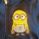 Minion confused design on jacket embroidered