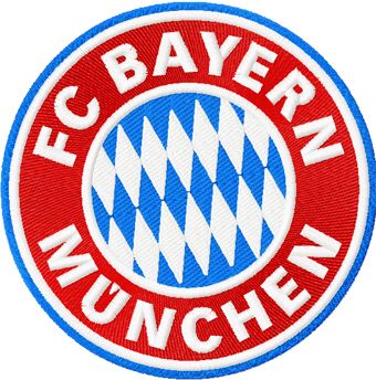 FC Bayern Munich logo machine embroidery design