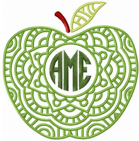 AME apple machine embroidery design
