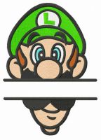 Luigi monogram embroidery design