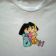Dora and backpack embroidered on kid's t-shirt
